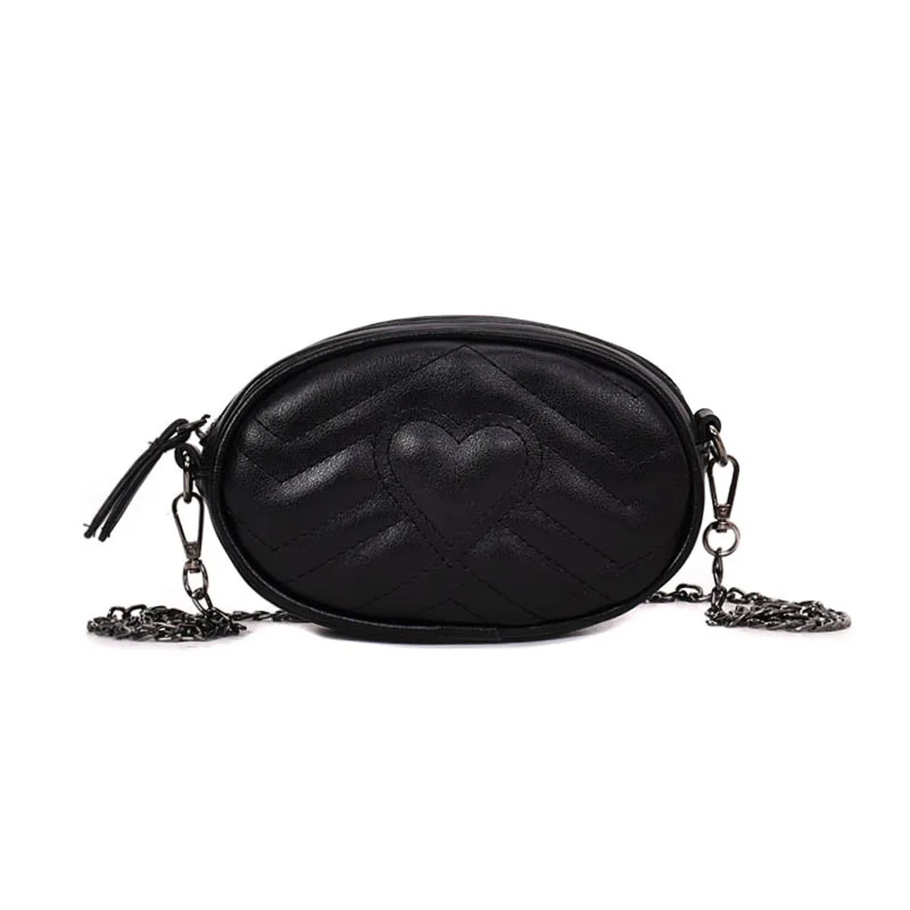 black leather bum bag womens