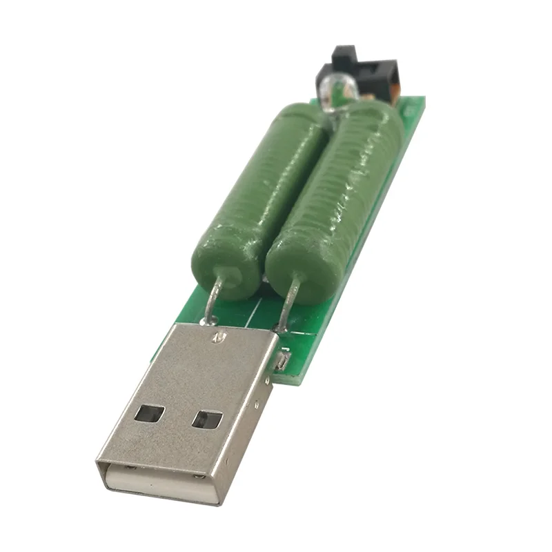 MCIGICM 3 шт. USB мини разряда нагрузочный резистор 2A/1A с переключателем 1A зеленый светодиод, 2A красный светодиод