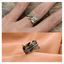 bohemian style retro feather shaped women statement rings for women party wedding ring jewelry free shipping - Bohemian Wedding Rings bohemian style retro feather shaped women statement rings for women party wedding ring jewelry free shipping - Bohemian Wedding Rings