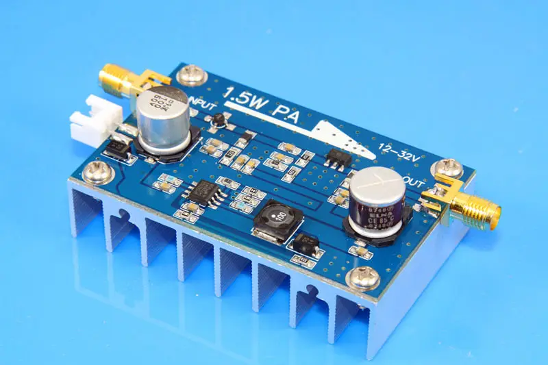 10M 500 MHZ 1 5 W RF усилитель мощности с радиатором для HF FM VHF UHF fm передатчик