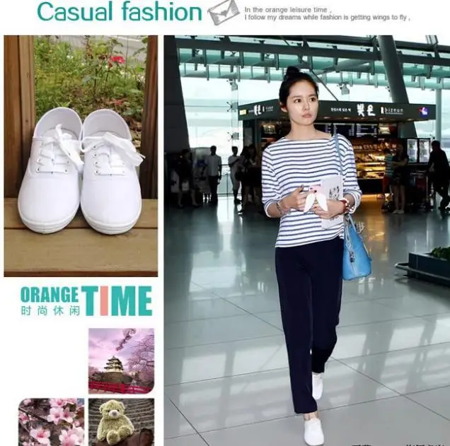 white canvas women