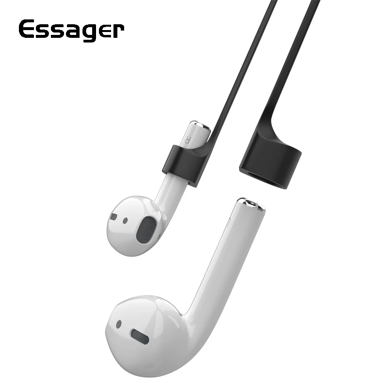 

Essager Magnetic Earphone Strap For Apple Airpods Anti Lost Strap Headphone Loop String Rope for Air Pods Silicone Cable Cord