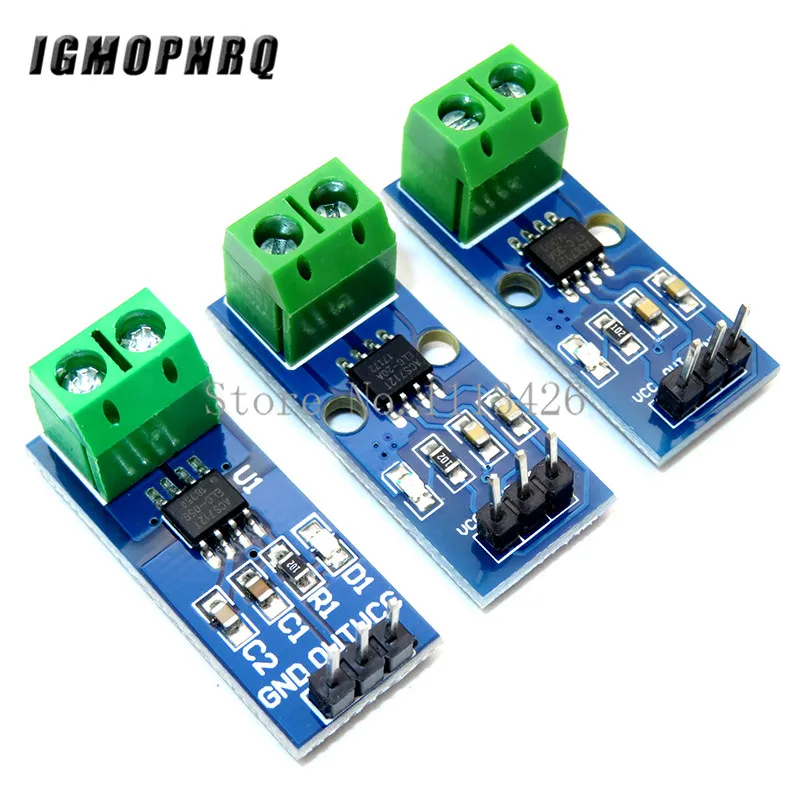 Модуль датчика тока ACS712 1 шт. модуль 5A 20A 30A 5A/20A/30A ACS712|Интегральные схемы| |