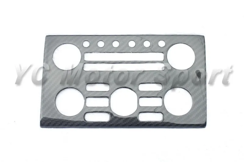2008-2010 Nissan R35 GTR RHD RSW Style Control Panel DCF 2&2 Twill Weave Glossy Finish (1)