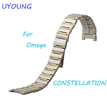 

New High Quality Stainless Steel Watchband Men And Women Grace Rose Gold Watch Bracelet For CONSTELLATION Strap