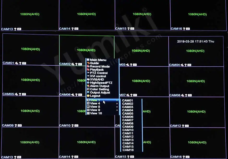 5 в 1 4CH/8CH/16CH AHD DVR видеонаблюдения рекордер наружного наблюдения DVR 1080N Гибридный плата DVR для аналоговых AHD CVI TVI IP