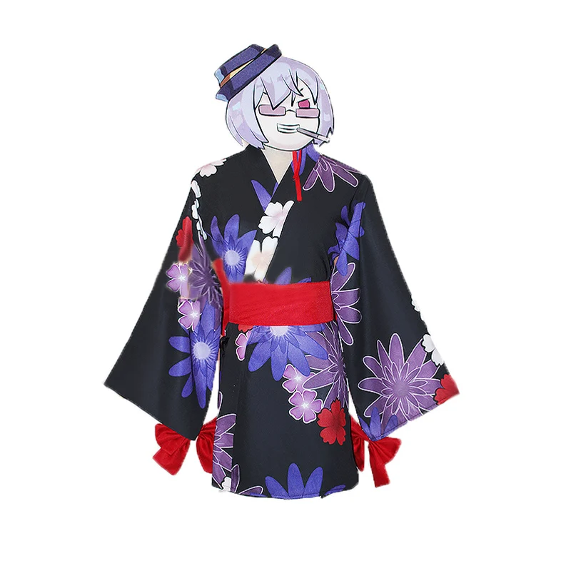 Обувь для девочек Frontline mo5 косплэй карнавал костюм Хэллоуин Рождественский printting кимоно с цветочным принтом с принадлежности для волос и