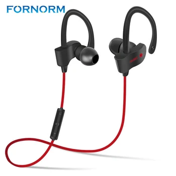 

FORNORM Sports Bluetooth Headphone SweatProof Earphone Magnetic Earpiece Stereo Wireless Headset for Mobile Phone