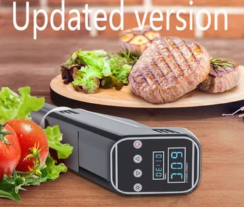 

Vacuum Slow Sous Vide Food Cooker Powerful Immersion Circulator - LCD Digital Timer Display Stainless Steel