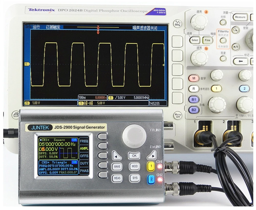 60 МГц JDS2900 ручной двухканальный DDS функция генератор сигналов источник сигнала