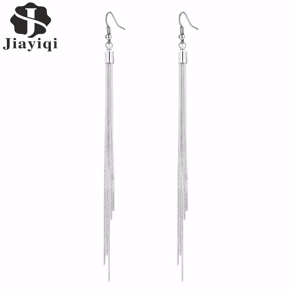 Vintage Long Earrings Silver Color Tel High Quality Next