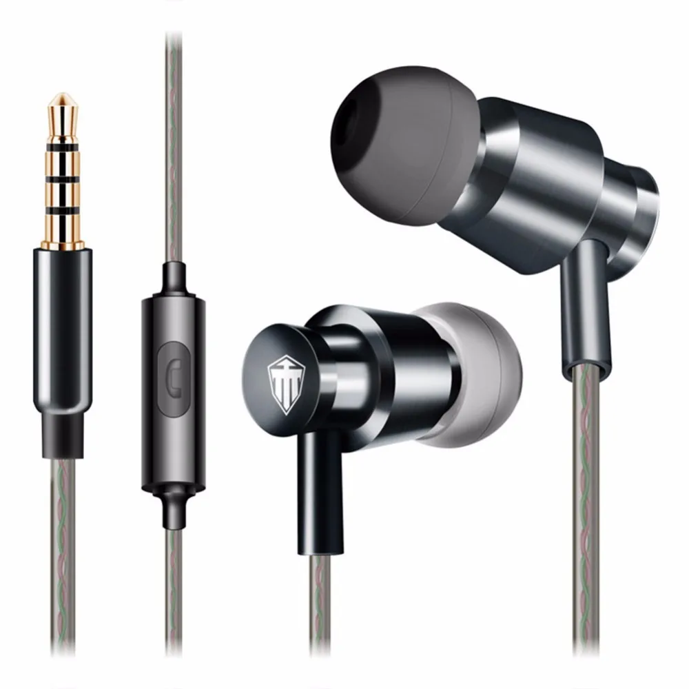 HiFi Earphone In Ear Headset W6 3.5mm Music Stereo Metal earphones fone
