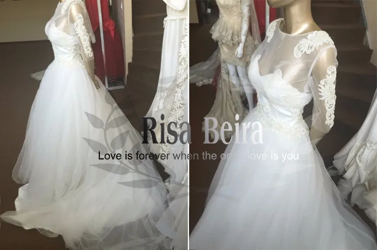 Аппликации с курткой sweetangel бисер vestido de Noiva Casamento длинное свадебное платье Мать невесты платья для женщин