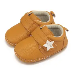 Новый стиль унисекс детские мокасины из искусственной кожи обувь для кроватки детские неглубокие слипоны первые ходунки детская обувь для