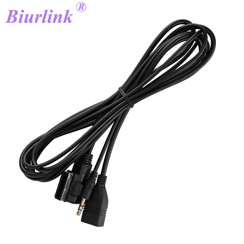 

Biurlink For Audi Charger AUX USB Adapter Music MDI AMI MMI Interface USB+AUX Charger Cable For Audi A1 A3 A4 A5 A6 A8 Q7