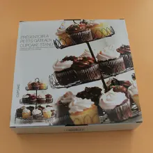 AMW 3 яруса кружевных подставка для капкейков свадебная для именинного пирога десертный поднос Кухня аксессуары