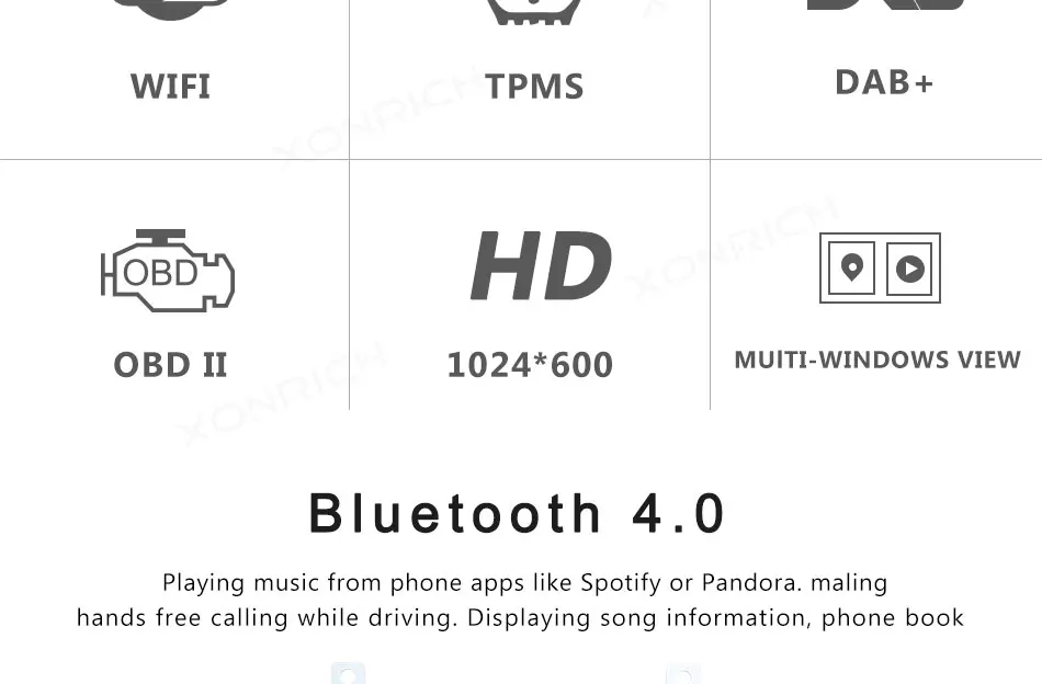 Perfect Xonrich Android 8.1 2G Car GPS For Lada Vesta Radio Stereo Navigation Audio Multimedia NO DVD Player Head Unit Wifi 4G SWC OBD2 2