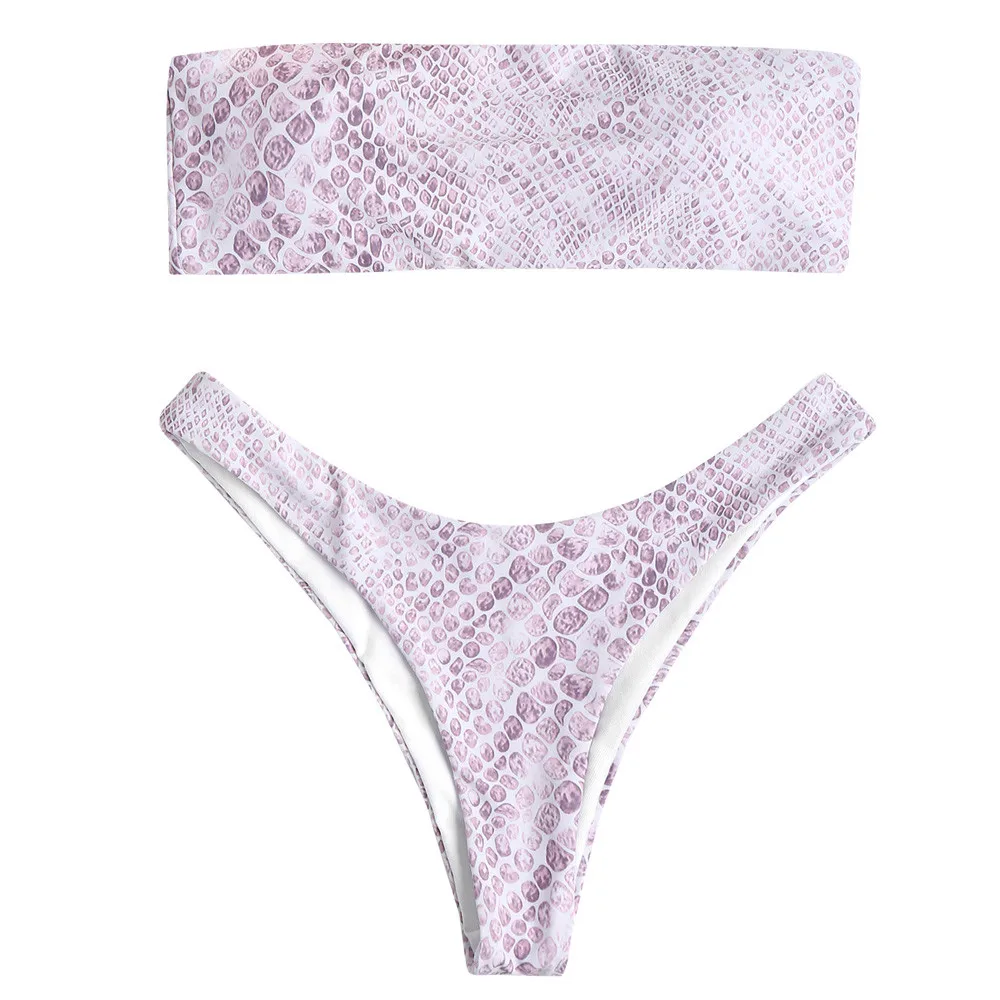 

Women Bandeau Bandage Bikini Set Push-Up Brazilian Swimwear Beachwear Swimsuit