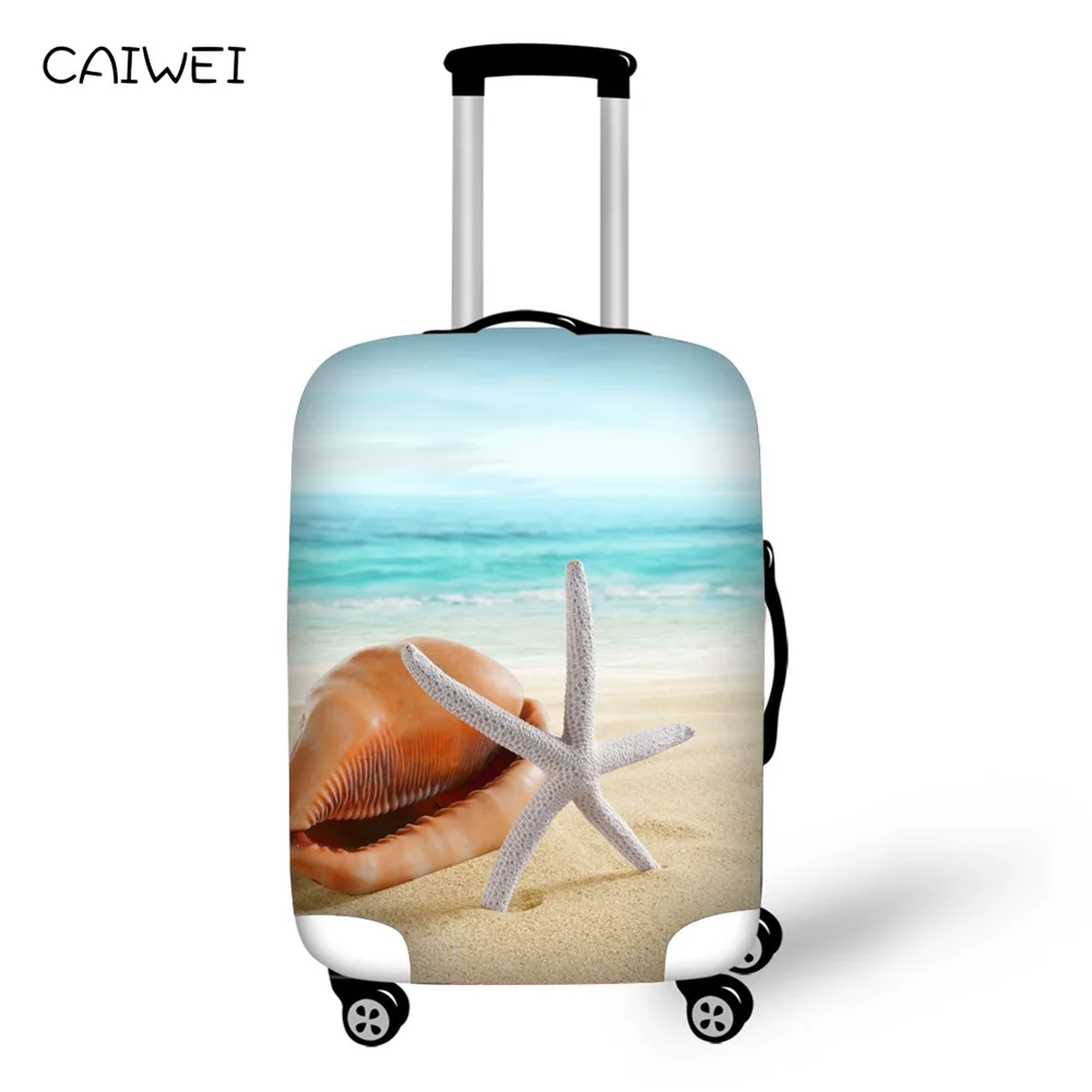 Эластичный уплотненный чехол для путешествий, защитный чехол для багажа, Пляжная Морская звезда, чехол для 18 ''-30'', чехол для костюма, аксессуары для путешествий - Цвет: Темный хаки