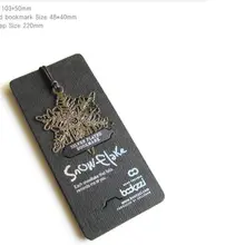 Закладки из нержавеющей стали снежинки