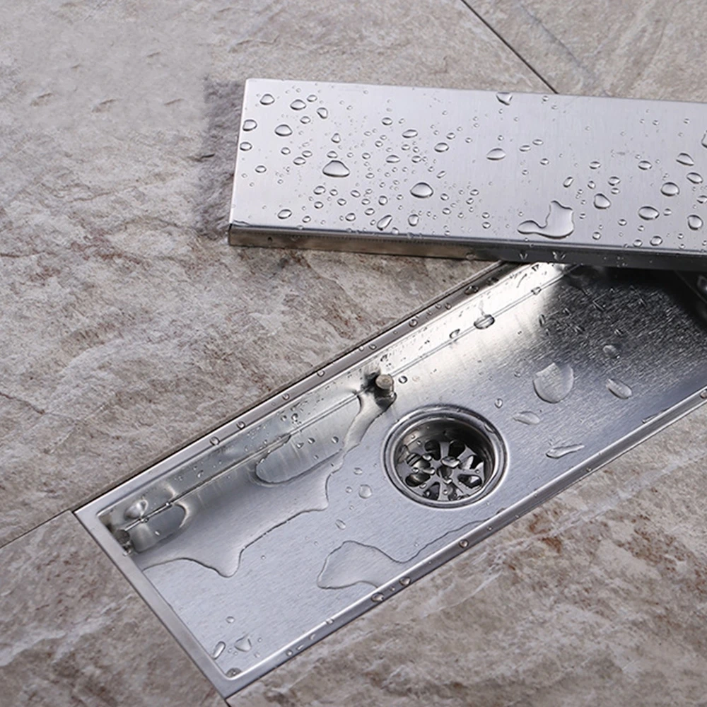 Large flow design 304 solid stainless steel 300 x 110mm square anti