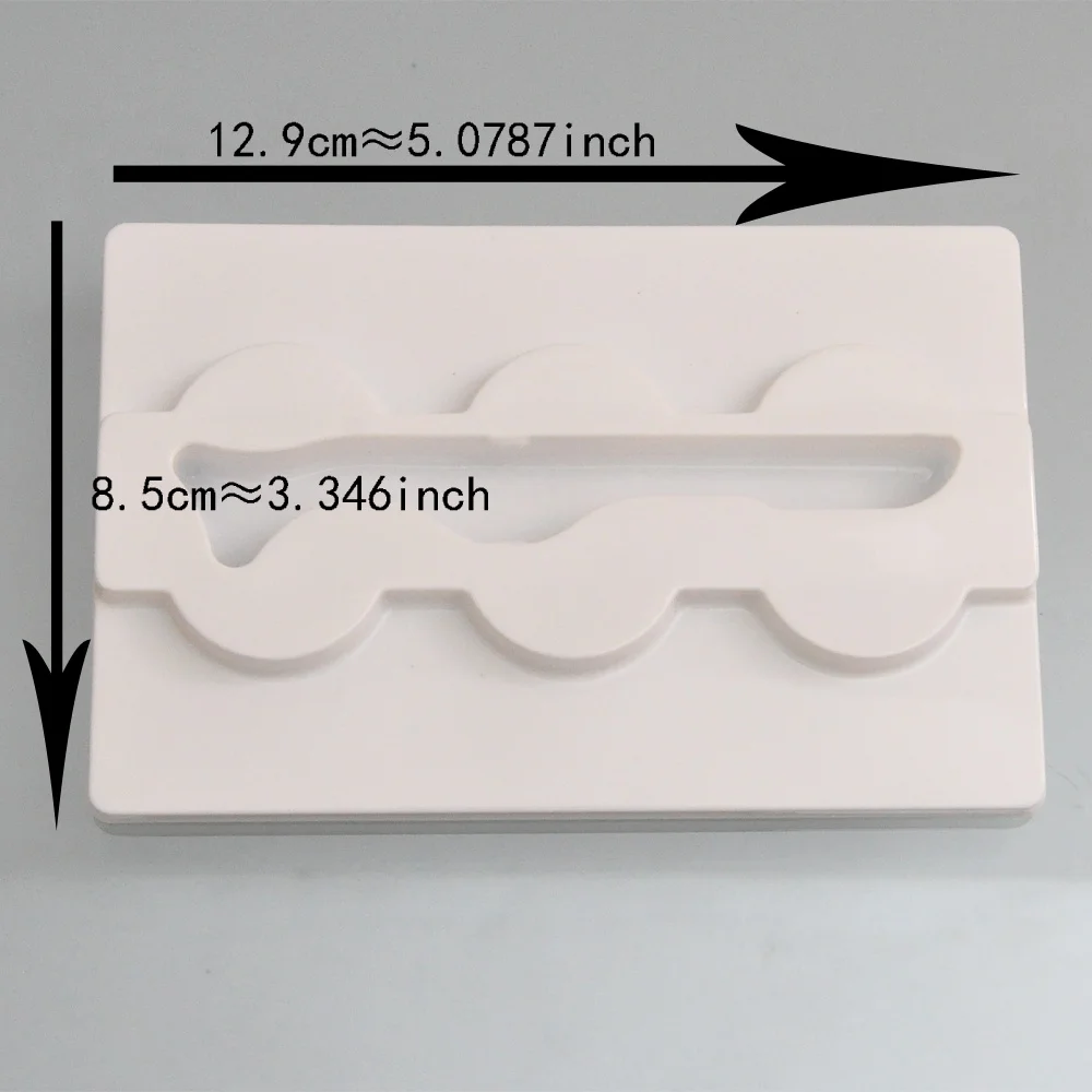100 шт 3 пары 25 мм норковые ресницы лотки пластиковый акриловый держатель лоток для ресниц Упаковка Коробка Чехол Контейнер пинцет - Color: 100pcs lash trays