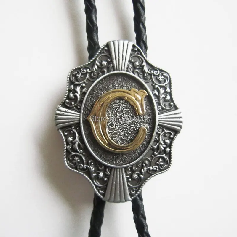 Мужской галстук Bolo Розничная Продажа Западная оригинальная буква Tie надпись A B C D
