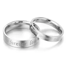 Модное простое высококачественное 316 титановое стальное кольцо парное кольцо, блестящее свадебное кольцо NN030(40/партия), ювелирный подарок