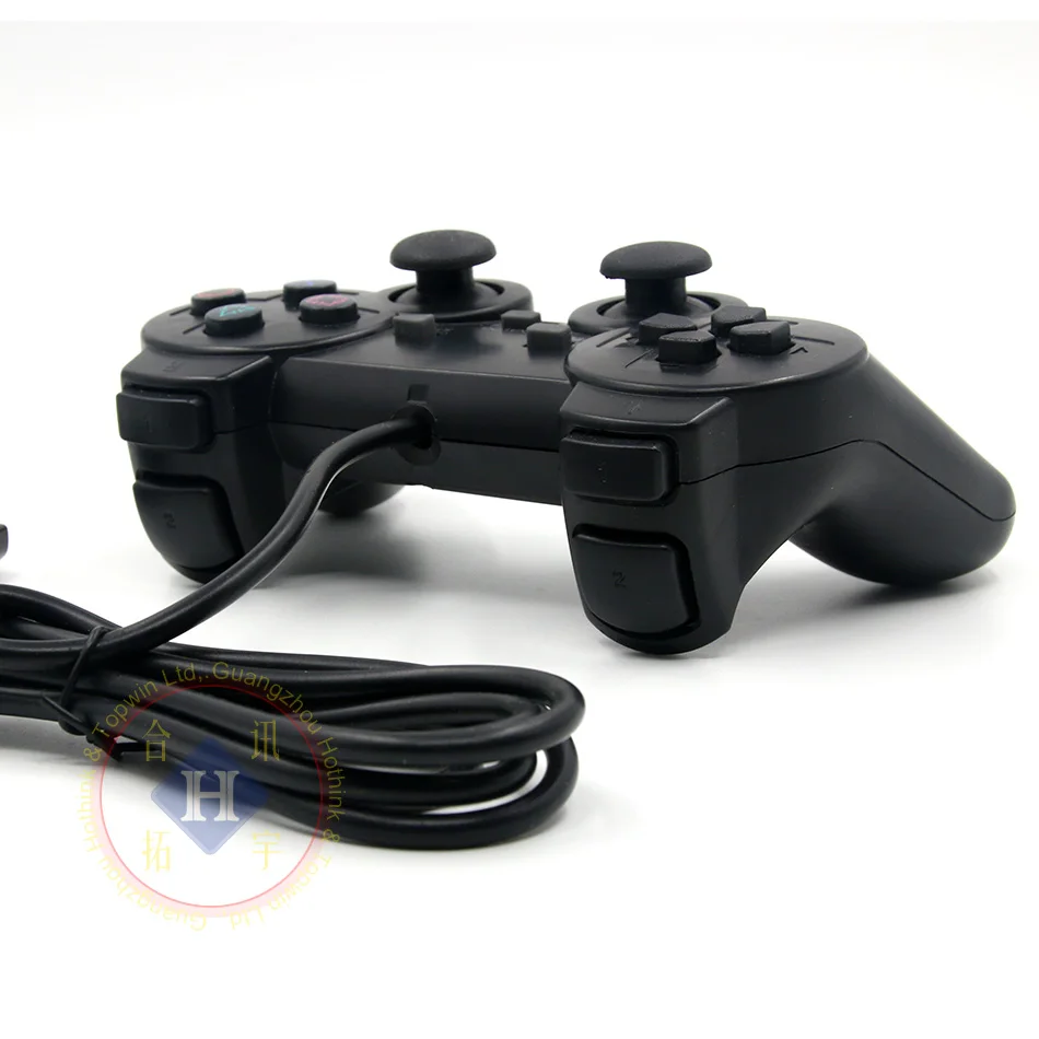 Черный проводной контроллер HOTHINK 1 8 M Double Shock удаленный джойстик геймпад для PlayStation
