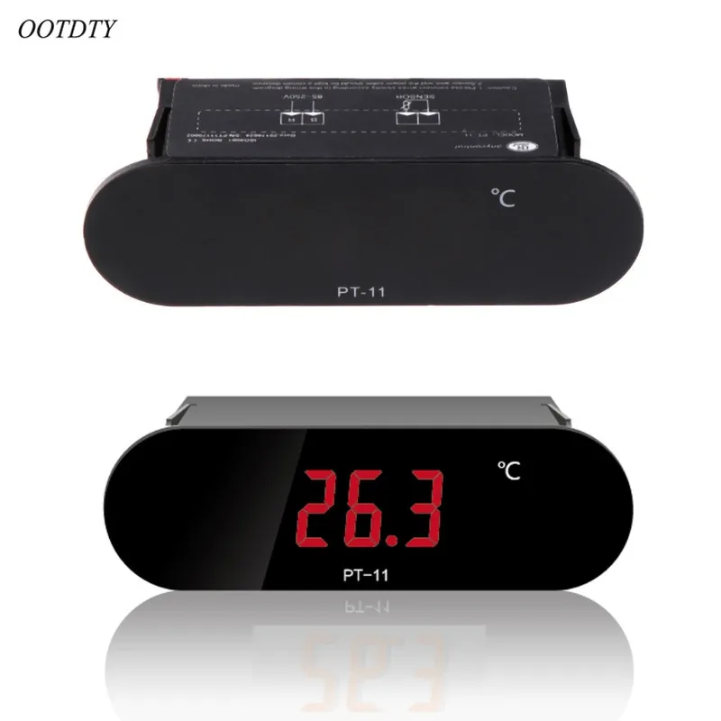

OOTDTY -20~300 Celsius PT-11 Digital Thermometer Temperature Meter Indicator w/ 2M NTC Sensor