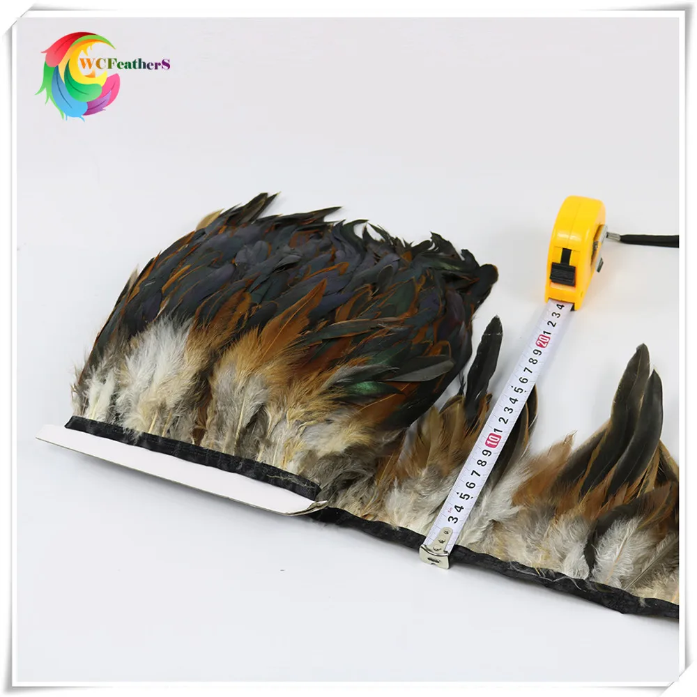 9 natural rooster feather trims 5