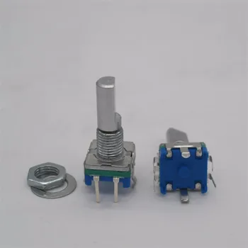 

20pcs Rotary encoder,code switch/EC11/digital potentiometer,with switch,5Pin, handle length 20mm,free shipping