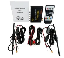 mobile digital car styling tv tuner freeview dual hd receiver box DVB-T2 dvbt2 double antenna colombia dvb t2 for all country