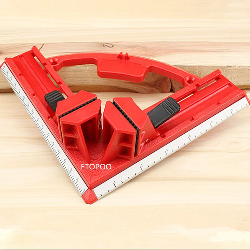 

HQ 90 Degree Right Angle Clamp Metric Clamps Corner Clamp Picture Holder Woodwork With Light Weight Integrated Aluminum Ruler