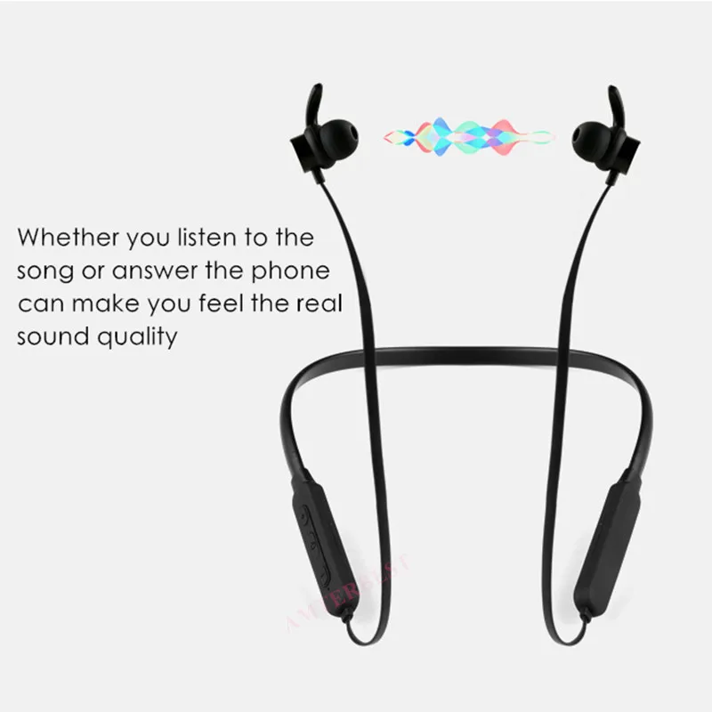 AMTERBEST 3D стерео Bluetooth наушники с шейным ободом спортивные беспроводные магнитная