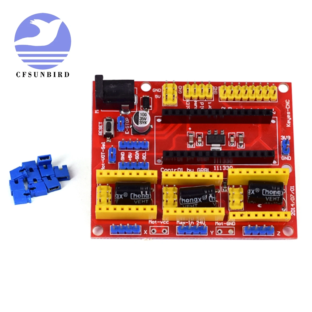Новый cnc Щит v4 гравировальный станок/3D принтер/A4988 Плата расширения