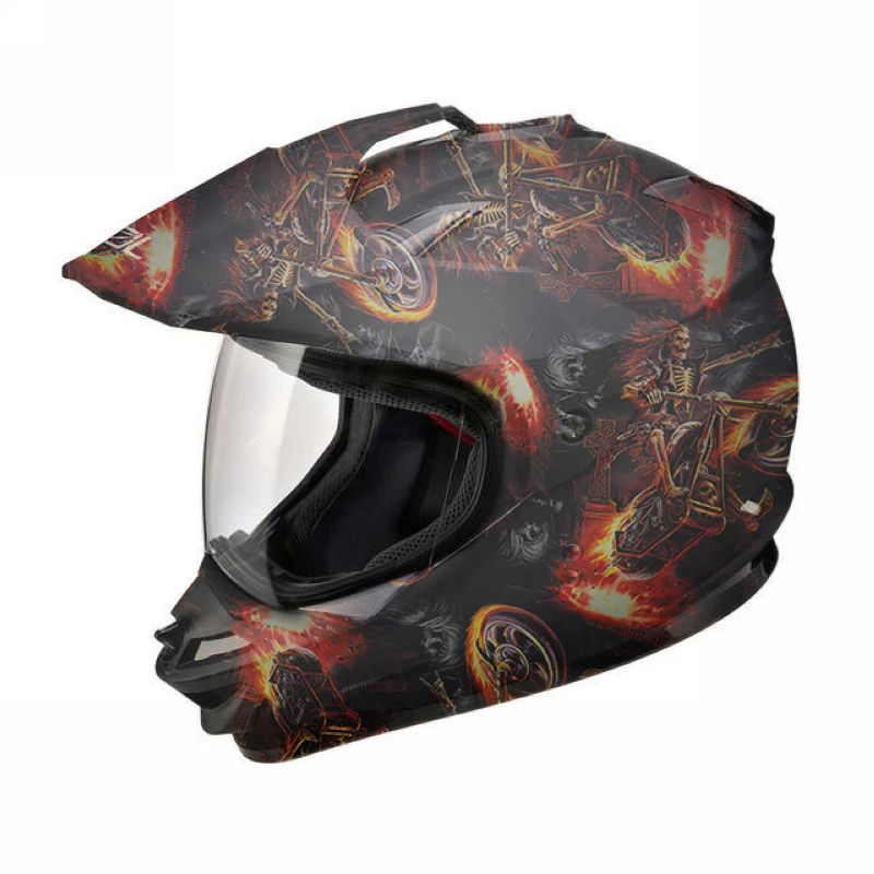 1pc Ghost Motorcycle Hydrographic Film Water Transfer Printing Film Hydro Dip PVA