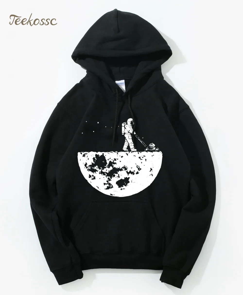 

Develop The Moon Hoodie Men Black Hoodies Mens 2018 Winter Autumn Loose Fit Funny Creative Hooded Sweatshirt Cool Streetwear XXL