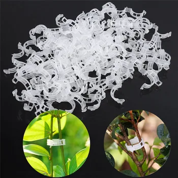 

Greenhouse Plastic Plant Supports Hanging Vine Plant Support Clips Vegetables Garden Ornament Farm planting seedling tools #4M13