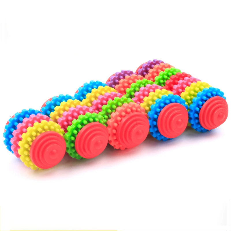 Pet Supplies New Colorful Swivel TPR Sliding Gear Games for Dogs Playing Non-toxic and Resistant To Bite Toys Puzzle Interaction | Дом и сад