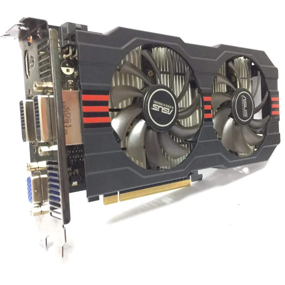 Asus GTX 750TI OC 2GB GTX750TI 2G D5 DDR5 128 бит ПК настольные видеокарты PCI Express 3 0 компьютерная