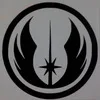 Различные Звездные войны стикер на стену, Звездные войны Имперский Rebel Alliance JEDI орден логотип виниловая наклейка s для ноутбука/телефона/автомобиля - Цвет: black