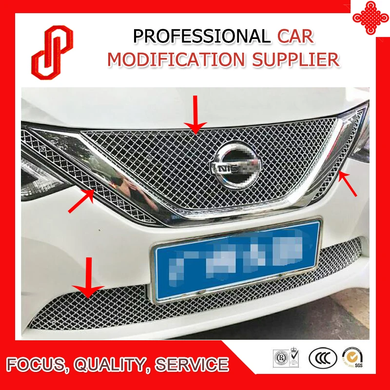 High quality Stainless steel modification car front grille racing