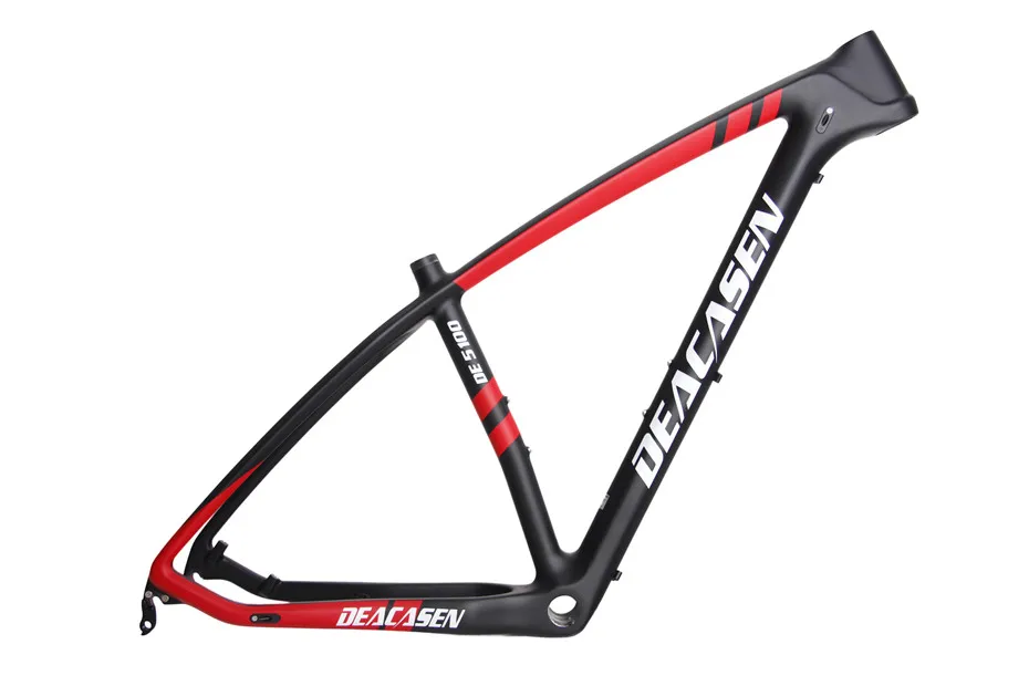 Top 2018 DEACASEN Frame Headset Clamp Rear Hanger Full Carbon MTB Framesets Carbon Fiber Mountain Bike For Sale 0