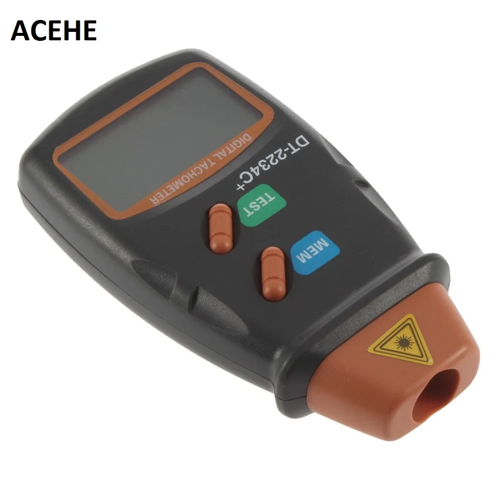 

ACEHE Digital Laser Tachometer RPM Meter Non-Contact Motor Speed Gauge Revolution Spin Drop Shipping not Include Battery