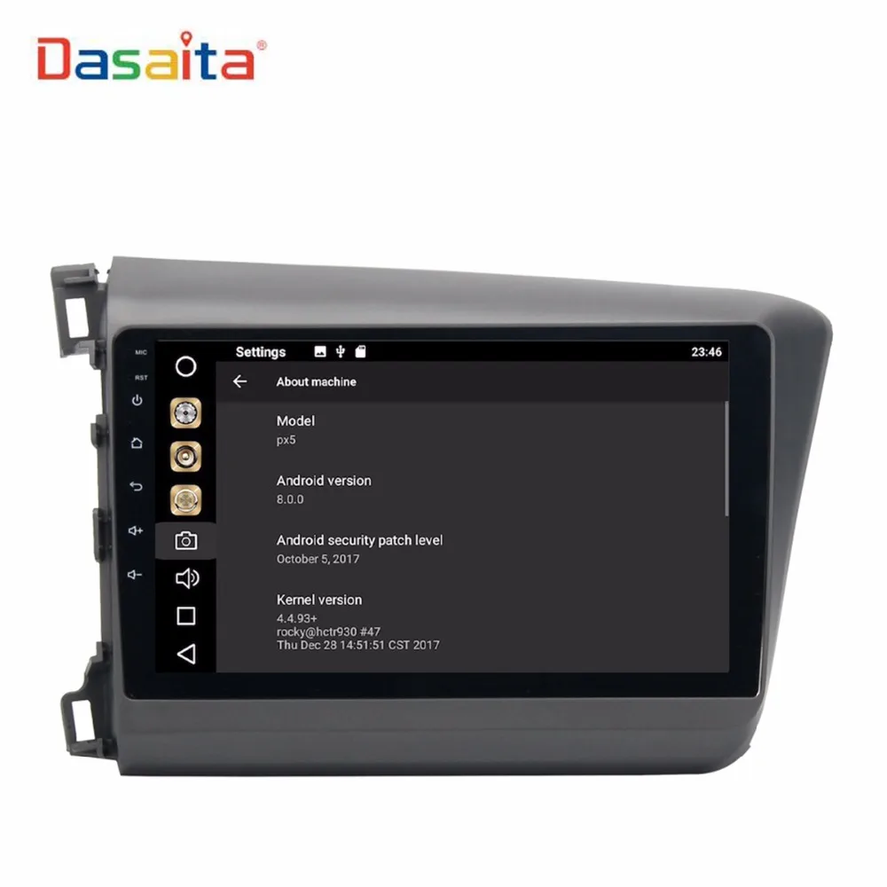 Автомобиль 1 din Android 8,0 радио для Honda Civic 2012 2013 мультимедийный плеер со встроенным gps Wi-Fi с 8-Core 4 Гб+ 32 ГБ ips экран