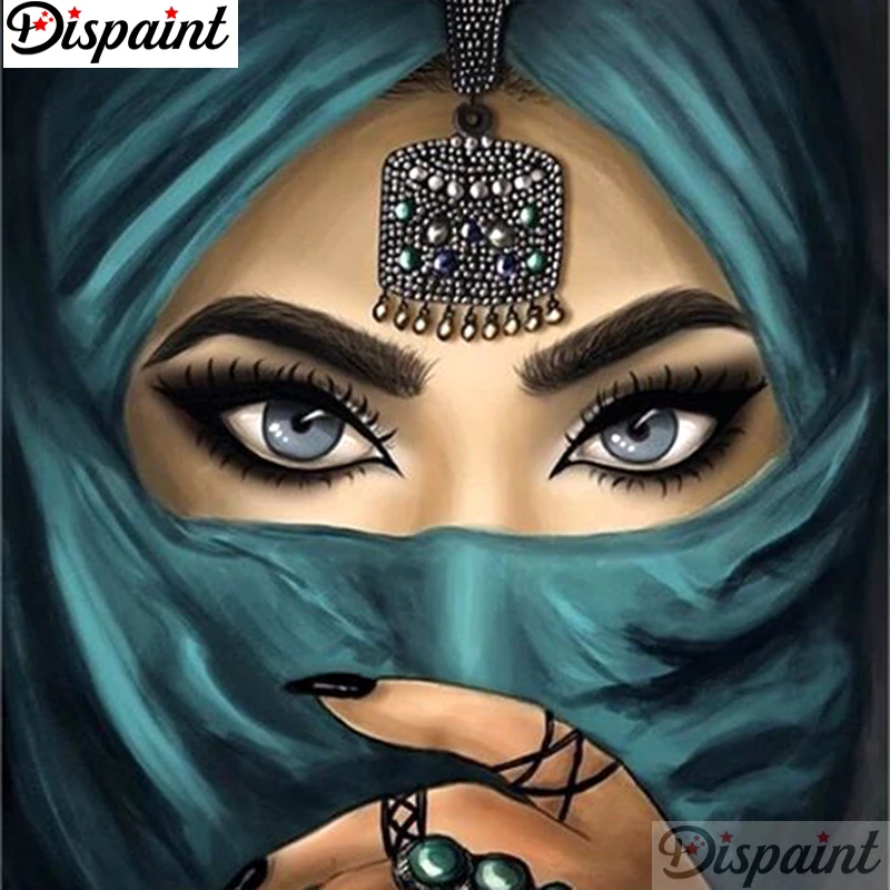 

Dispaint Full Square/Round Drill 5D DIY Diamond Painting "Masked beauty" Embroidery Cross Stitch 3D Home Decor Gift A11618