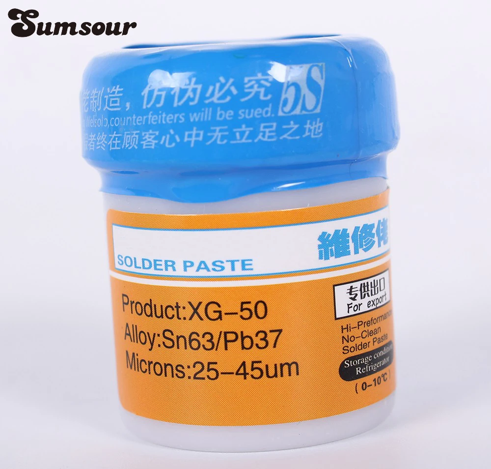 

XG-50 Sn63/Pb37 Solder Paste Soldering Flux For SMT Welding Rework Repair Tool