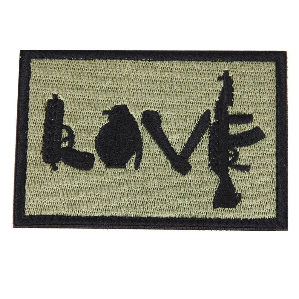 Army Morale Military Patch 3D Embroidered Cloth Tactical Armband Badge