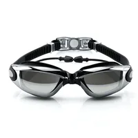 Swimming Goggles with Earplug Anti Fog Triathlon Swim Goggles UV Protection Swim Equipment 1